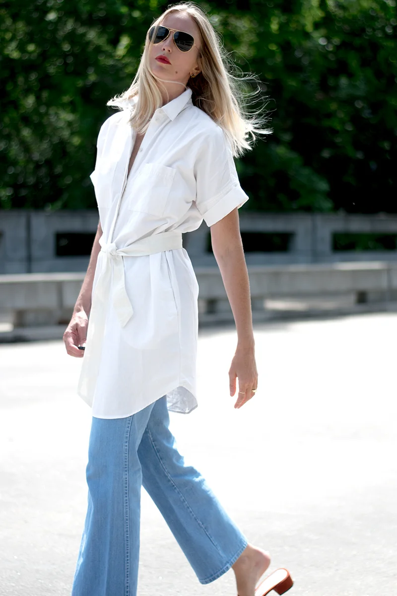 Madewell store white mules